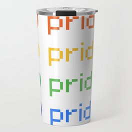 Pride Rainbow Hearts Travel Mug