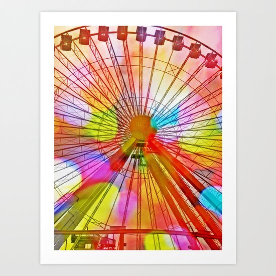 Bubble Wheel Art Print