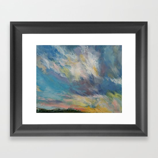 Clouds at Sunset Framed Art Print
