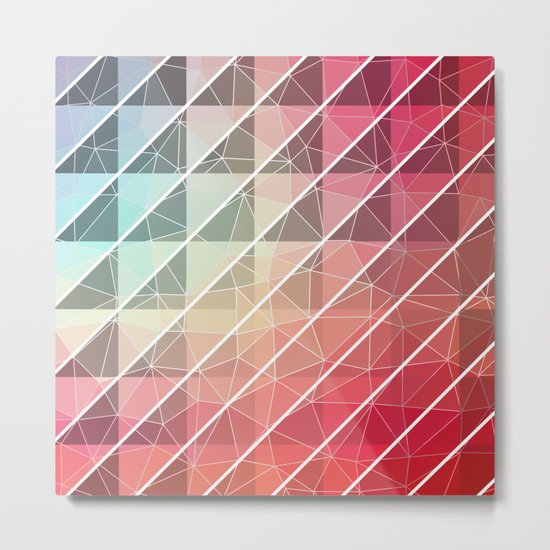 Abstract Geometric Design Metal Print