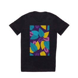 Tropical Leaves Pattern T Shirt