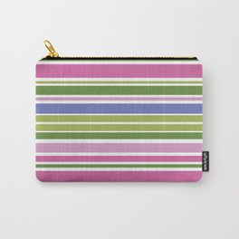 Multi-Color Stripe Narrow Carry-All Pouch