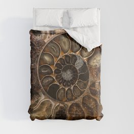 Earth treasures - Fossil in brown tones Comforter