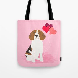 Beagle dog lover valentines day heart balloons must have gifts for beagles Tote Bag