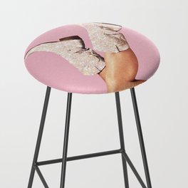 These Boots - Glitter Pink Bar Stool