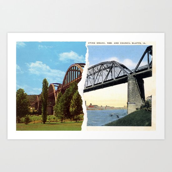 Postcard Tear #1 Art Print