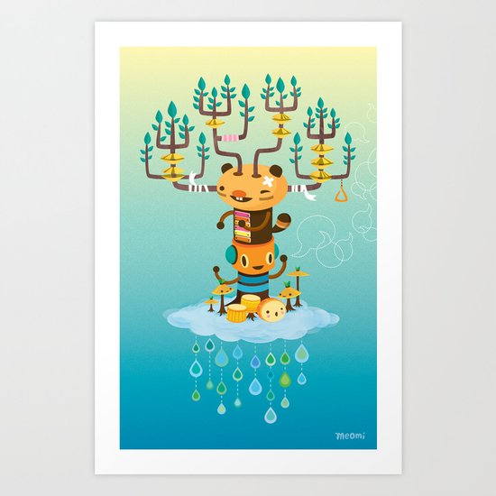 Cloud Music Art Print