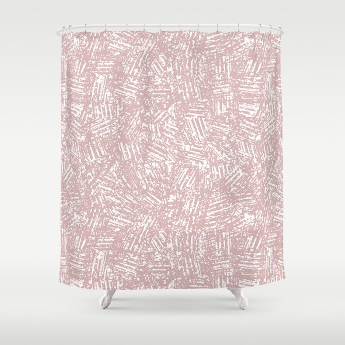 crisscross-pink Shower Curtain