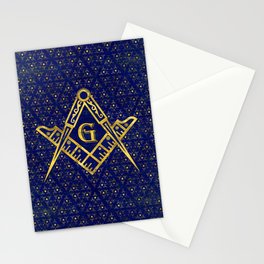 Freemasonry symbol Square and Compasses Stationery Card