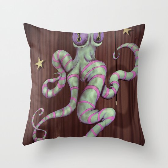 Cephalopod Performance Throw Pillow