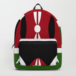 Kenya flag emblem Backpack
