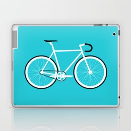 Turquoise Fixed Gear Road Bike Laptop & iPad Skin