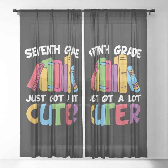 Seventh Grade Just Got A Lot Cuter Sheer Curtain