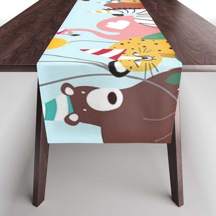 Party Animals Table Runner
