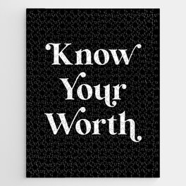 Know Your Worth Jigsaw Puzzle