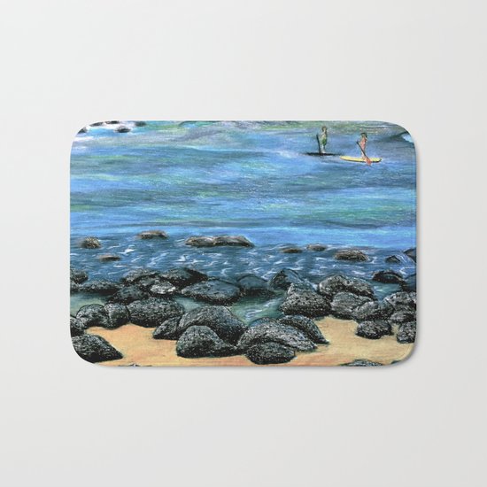 Poipu Beach Landscape Bath Mat
