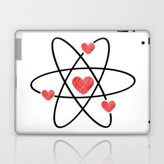 Love Atom Helix - Science Is Real Like Love Laptop & iPad Skin