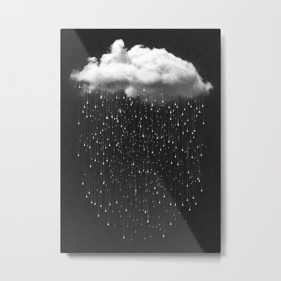 Let It Fall III Metal Print