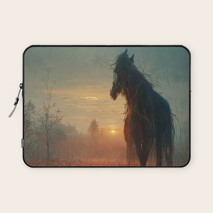 horse at dawn Laptop Sleeve