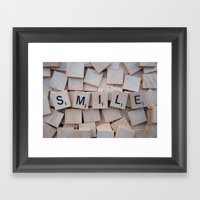Smile Framed Art Print