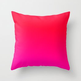 Red Pink Fade Throw Pillow