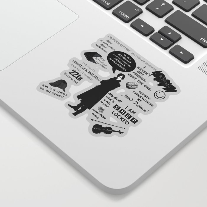 Sherlock Holmes Quotes Sticker By Giantsquid1 Society6 Sherlock Holmes Quotes Sticker By Giantsquid1 Society6