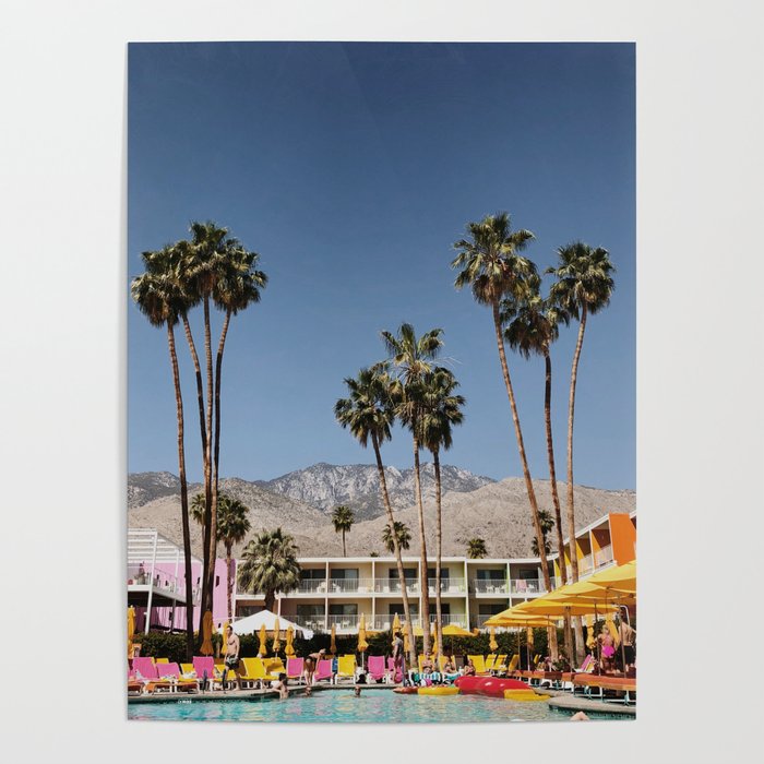 Palm Springs #society6 #decor #buyart Poster
