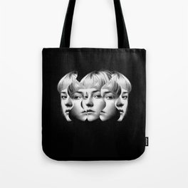 Woman in Anger Tote Bag