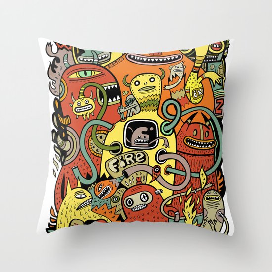 Warm in Throw Pillow