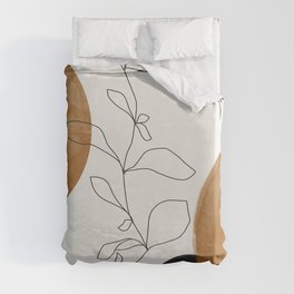 Abstract Plant Duvet Cover