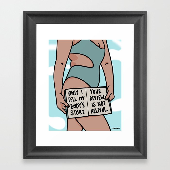 Your Review Is Not Helpful Framed Art Print