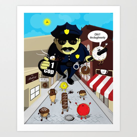 Pandoughmonium Art Print