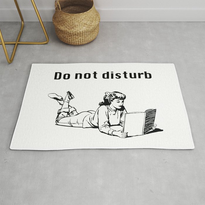 Do Not Disturb - Reading Girl Rug