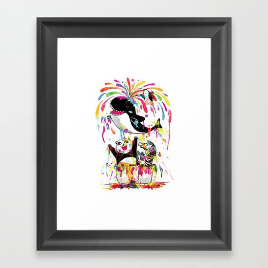 Yay! Bath Time! Framed Art Print
