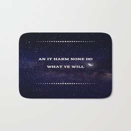 An it harm none, moon Bath Mat | Stars, Wicca, Digital, Rede, Pagan, Wiccan, Graphicdesign, Moon 