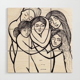 Angels of the get through Wood Wall Art