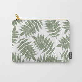 Hand painted forest green tropical leaves pattern Carry-All Pouch | Forestgreen, Handpaintedpattern, Tropicalpattern, Fernleaves, Green, Tropicalleaves, Girly, Painting, Handpainted, Palmtreeleaves 