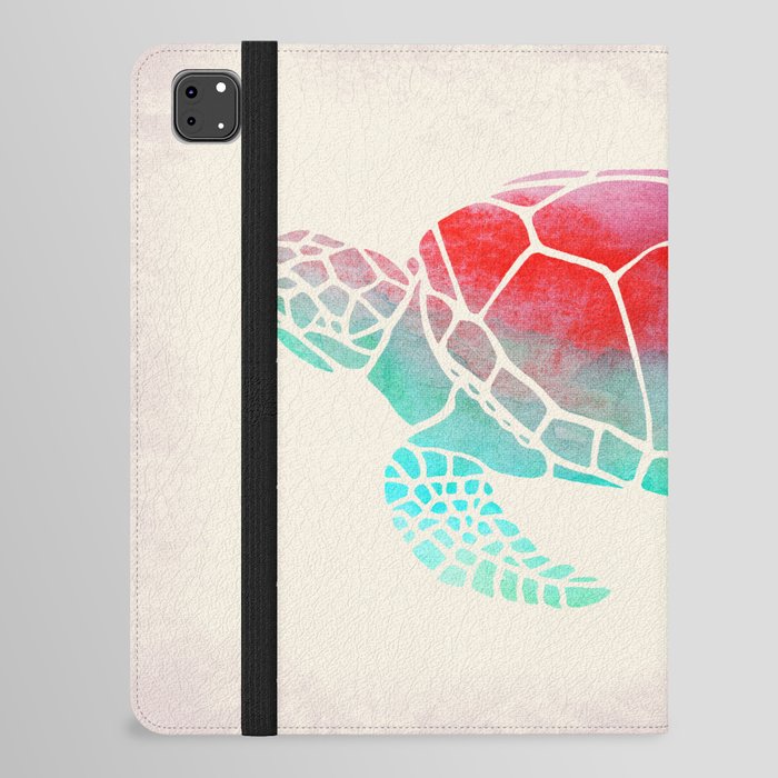Watercolor Turtle iPad Folio Case