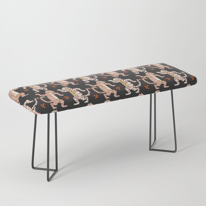 Chinese new Year of the dancing tiger – light black Bench