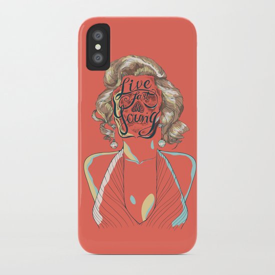 Live Fast Die Young iPhone Case