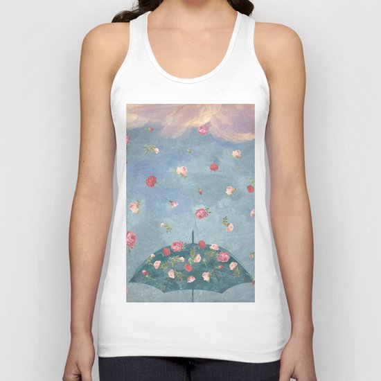 I Wished for a Rose Rain for You Unisex Tank Top