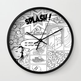 i luv cereal Wall Clock