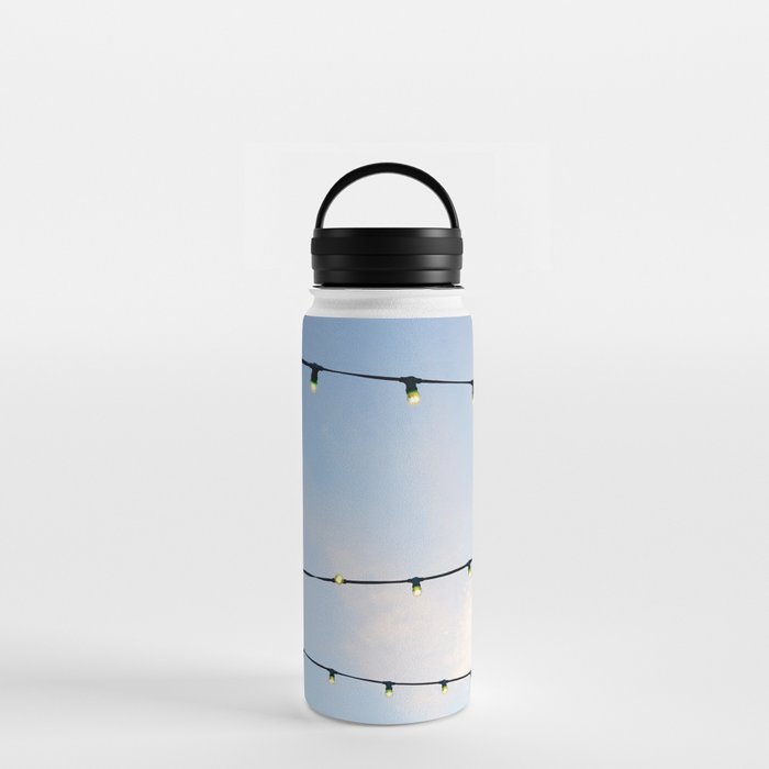 String Lights Art Print | Ambient Photography Water Bottle