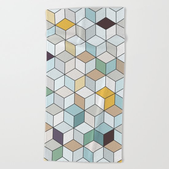Cubed II Beach Towel