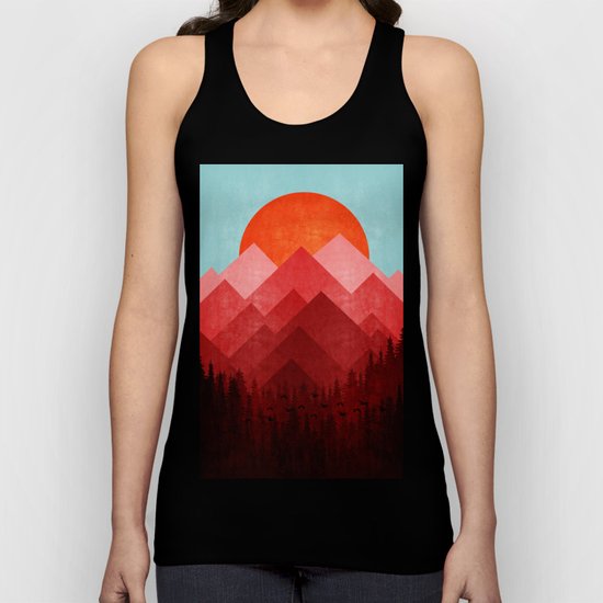 Red Nature Unisex Tank Top