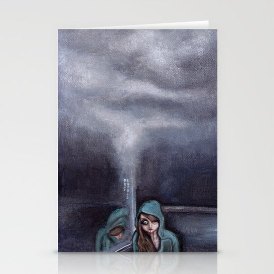 never go home (homesick) Stationery Cards