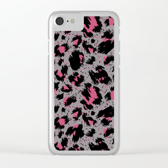 tiger pattern Clear iPhone Case
