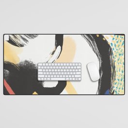 Painterly abstract expressionism Desk Mat