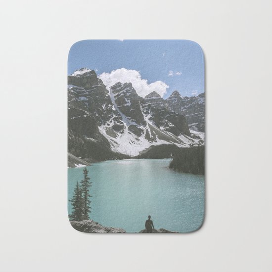 Man and Mountain Bath Mat