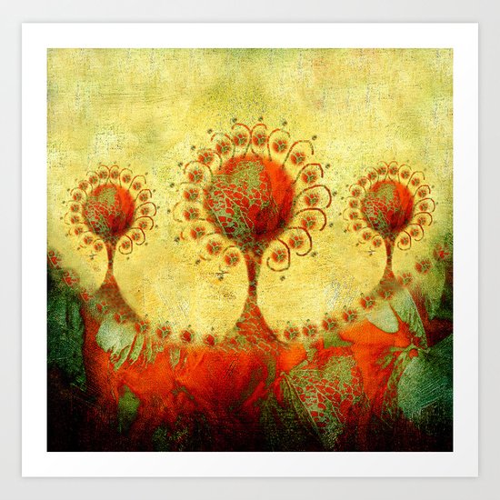 Innocent Brocade... Art Print